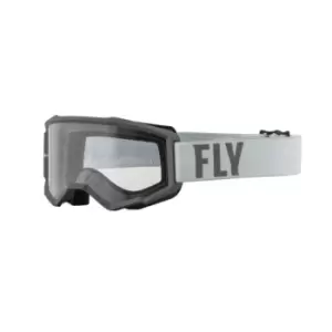 FLY Racing Focus Goggle Grey Dark Grey Clear Lens