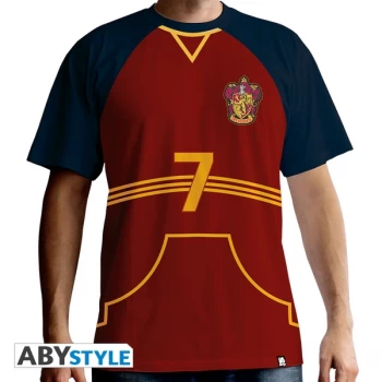 Harry Potter - Quidditch Jersey Mens Large T-Shirt - Red