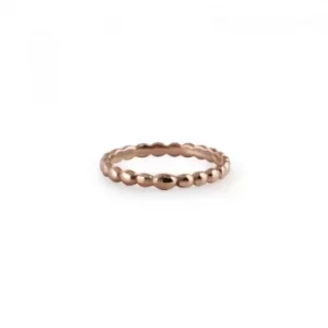 Ladies Radley Rose Gold Plated Sterling Silver Hatton Row Ring Size L