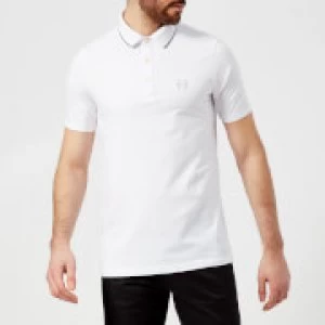 Armani Exchange Tipped Collar Polo Shirt White Size 2XL Men