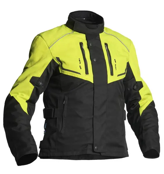 Lindstrands Halden Jacket Black Yellow Size 58