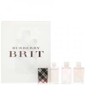 Burberry Brit Gift Set 4 x 5ml Eau De Parfum