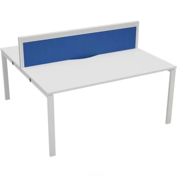 2 Person Double Bench Desk 1400X780MM Each - White/White