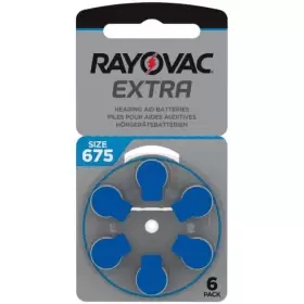 Rayovac EXTRA ZA675 Hearing Aid Batteries (6 Pack)