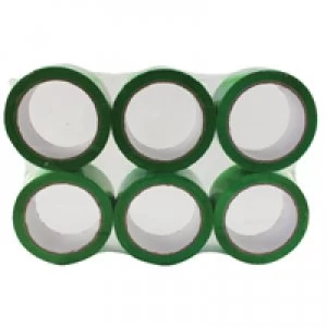 Ambassador Green Polypropylene Tape 50mm x 66m Pack of 6 APPG-500066-LN