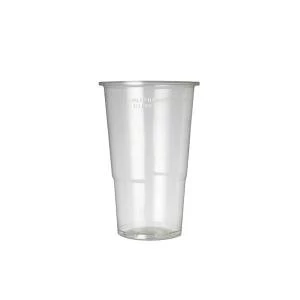 Plastic Half Pint Glass Clear Pack of 50 0510033