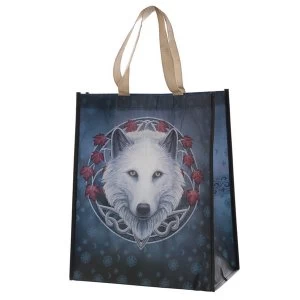 Lisa Parker Guardian of the Fall Wolf Shopping Bag