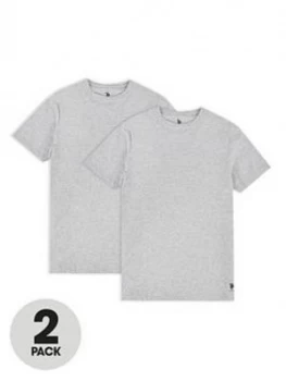 U.S. Polo Assn. U.s Polo Assn 2 Pack Short Sleve Lounge T-Shirt, Grey, Size 2XL, Men