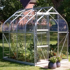 Vitavia Orion 6' x 6' Horticultural Glass Greenhouse - Silver