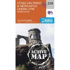 Stoke-On-Trent and Newcastle Under Lyme by Ordnance Survey (Sheet map, folded, 2015)