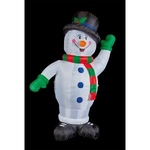 Premier Decorations 2.4M Inflatable Snowman with Top Hat and Scarf
