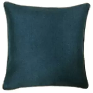 Paoletti Bellucci Cushion Cover (55x55cm) (Petrol/Tobacco)