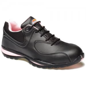 Dickies Ladies Ohio Safety Trainers Black / Pink Size 7