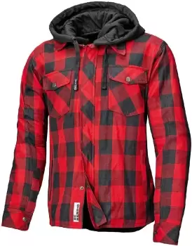 Held Lumberjack II Motorcycle Textile Jacket, black-red, Size L, black-red, Size L