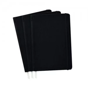 Pukka Softcover Journal Black Pack of 3 9372-CD