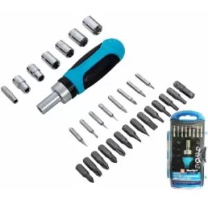 Blue Spot Tools 30PCE Ratchet Screwdriver and Socket Set