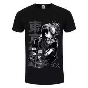 Tokyo Spirit Mens Gosu Monochrome T-Shirt (XXL) (Black)