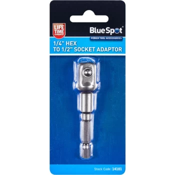 Bluespot - 14101 1/4' Hex to 1/2' Socket Adaptor