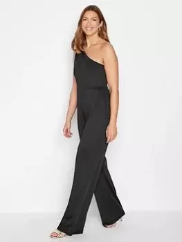 Long Tall Sally Cold Shoulder Jumpsuit - Black, Size 12, Women