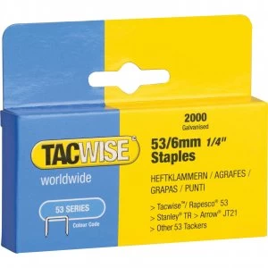 Tacwise 53/12 Staples 6mm Pack of 2000