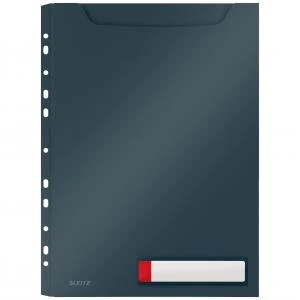 Leitz Cosy Privacy High Capacity Pocket File A4 - Velvet Grey - Outer