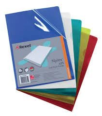 Rexel Nyrex A4 Cut Flush Folders Yellow - 1 x Pack of 25 Folders
