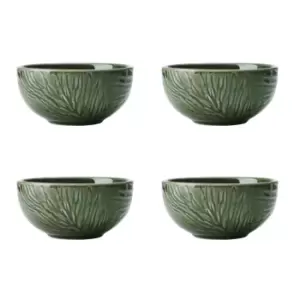 Jardin Stoneware Dip Bowls, Set of 4, 10cm, Green