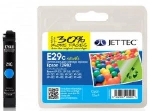 Epson T2982 Cyan Remanufactured Ink Cartridge by JetTec E29C