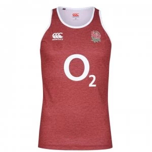 Canterbury England Polyester Singlet Mens - Red
