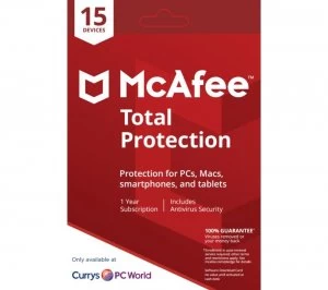 Mcafee Total Protection 1 user - 15 devices for 1 year