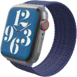 GEAR4 IWatch Compatible with Apple Watch 42/44/45mm Braided Solo Loop Band SM Navy Blue