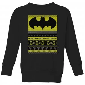 DC Comics Batman Kids Christmas Sweater in Black - 5-6 Years