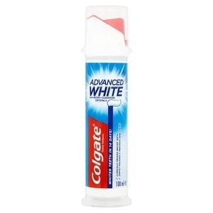 Colgate Advanced White Whitening Toothpaste Pump 100ml