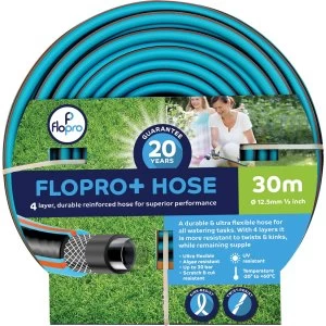 Flopro Premium Garden Hose Pipe 1/2" / 12.5mm 30m Blue