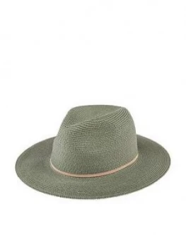 Accessorize Packable Panama Hat - Khaki, Size M-L, Women