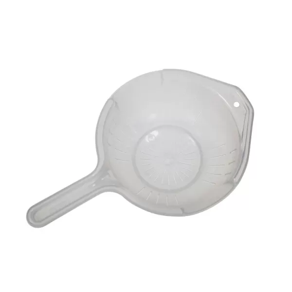 Whitefurze Plastic Colander with Handle, Clear