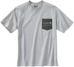 Carhartt Camo Pocket Graphic T-Shirt, grey, Size S, grey, Size S