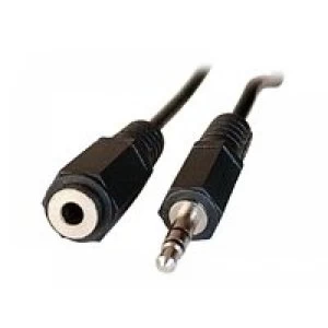 Stereo audio extension cord 3.5-mm jacks male/ female- 3 m