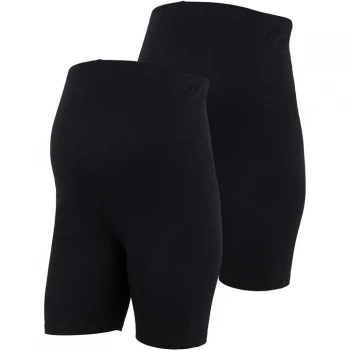 Mamalicious Ladies Maternity Jersey Shorts - Black