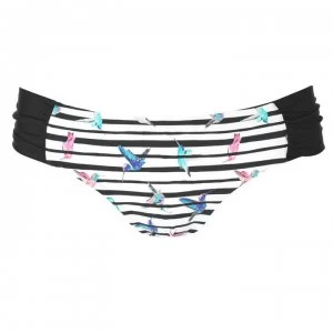ONeill Print Bandeau Bikini Bottoms Ladies - White Aop W/Pin