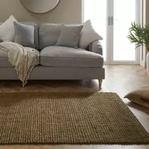 Naturelle Whitefield 120x170cm Olive Handwoven Boucle Rug