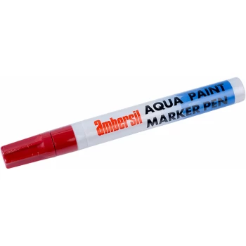 Ambersil - 32495-AA Aqua Paint Marker Pen 4mm - Red
