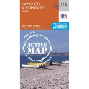 Exmouth and Sidmouth by Ordnance Survey (Sheet map, Active map, folded, 2015)