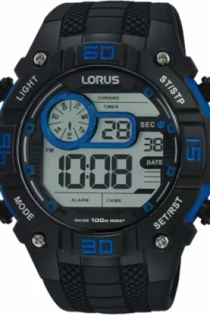 Mens Lorus Digital Alarm Chronograph Watch R2353LX9