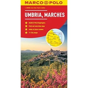 Umbria and the Marches Marco Polo Map Sheet map, folded 2012