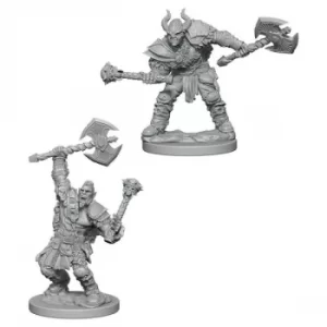 Pathfinder Deep Cuts Unpainted Miniatures (W3) Half-Orc Male Barbarian