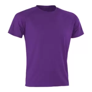 Spiro Mens Aircool T-Shirt (M) (Purple)
