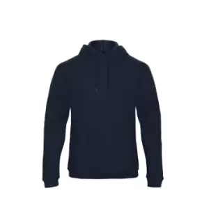 B&C Adults Unisex ID. 203 50/50 Hooded Sweatshirt (4XL) (Navy Blue)