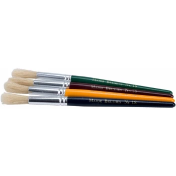 Childrens Paint Brushes (Chunky), Set of 12 in 4 Colours - Major Brushes