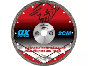 OX Tools 2CM-200/25/22 OX Pro 2CM Porcelain Cutting Blade 200 x 25.4 x 22.23mm